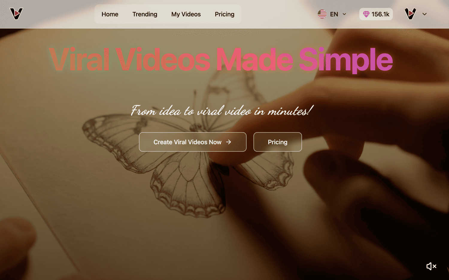 Viral AI Video Maker application interface and features
