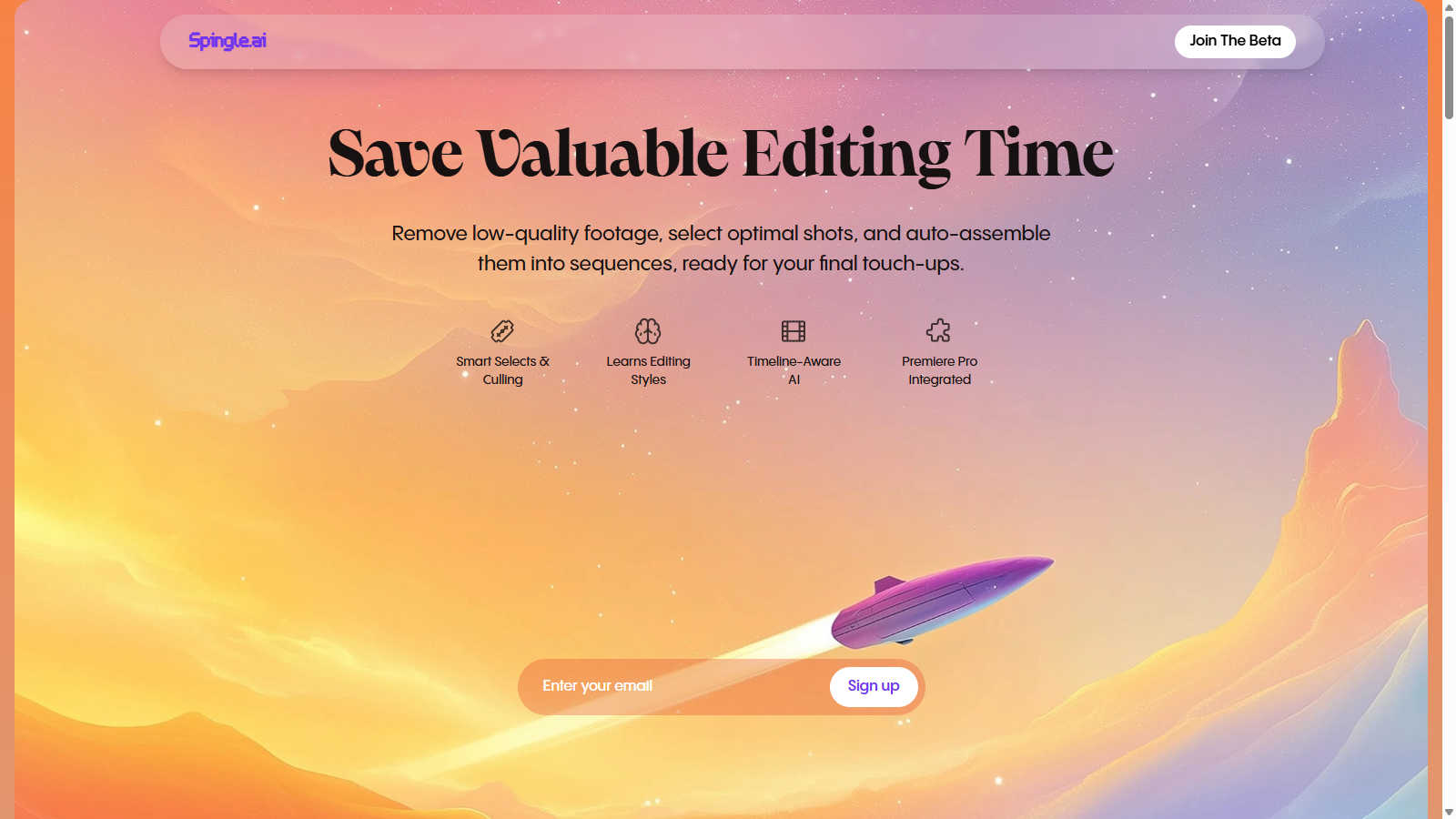 Spingle.ai application interface and features