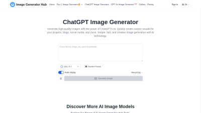 ChatGPT Image Generator - AI tool for Content Creation