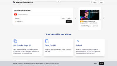 YouTube Summarizer - AI tool for Accessibility