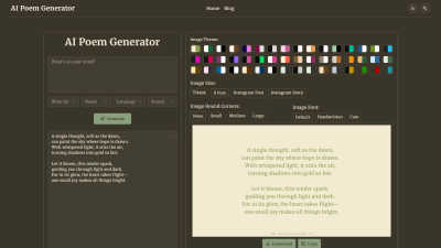 AI Poem Generator - AI tool for AI Assistants