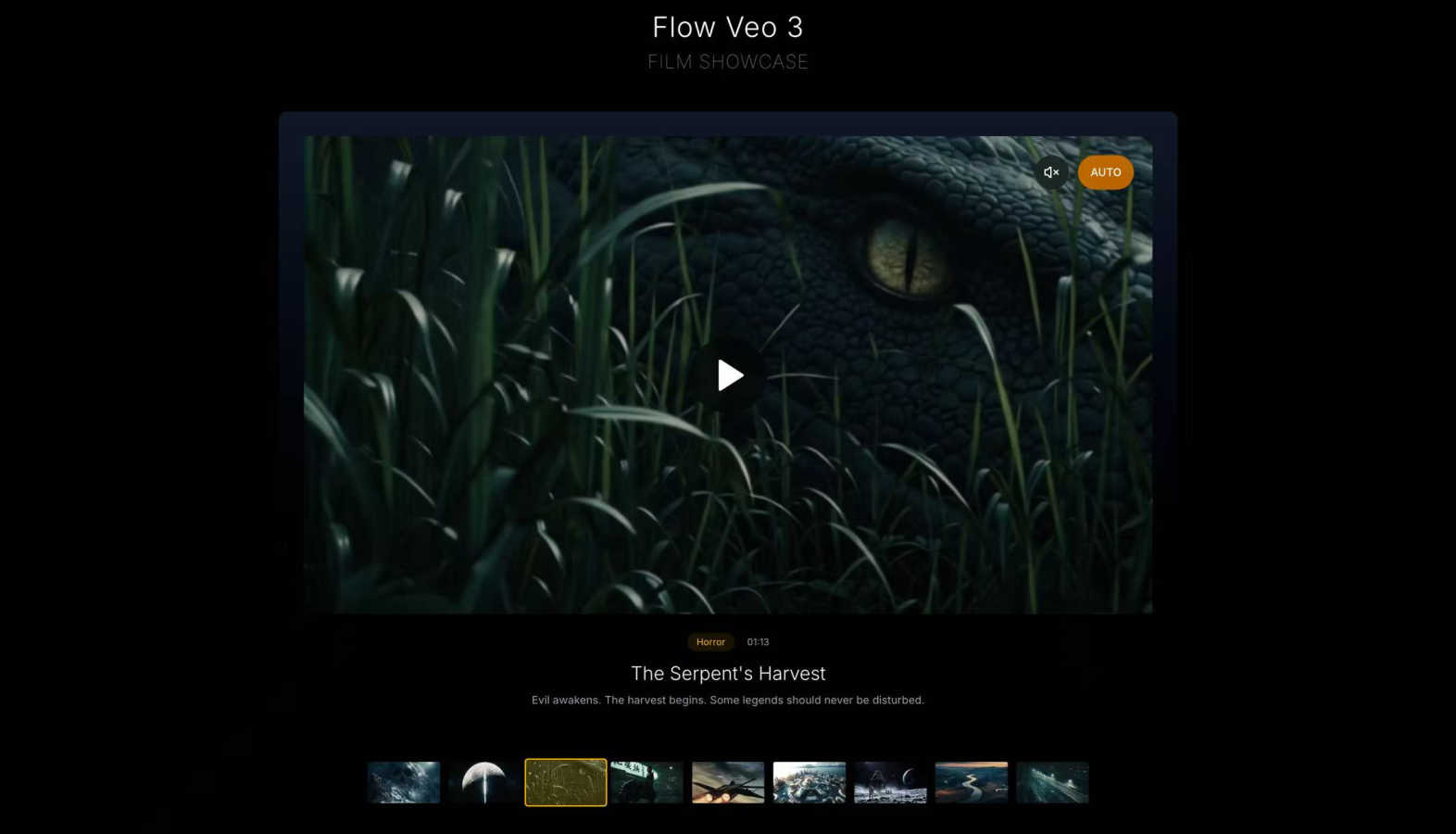 Flow Veo 3 application interface and features