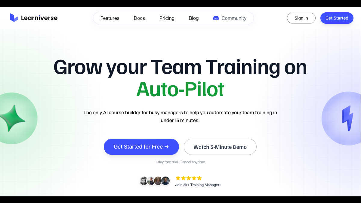 Learniverse application interface and features