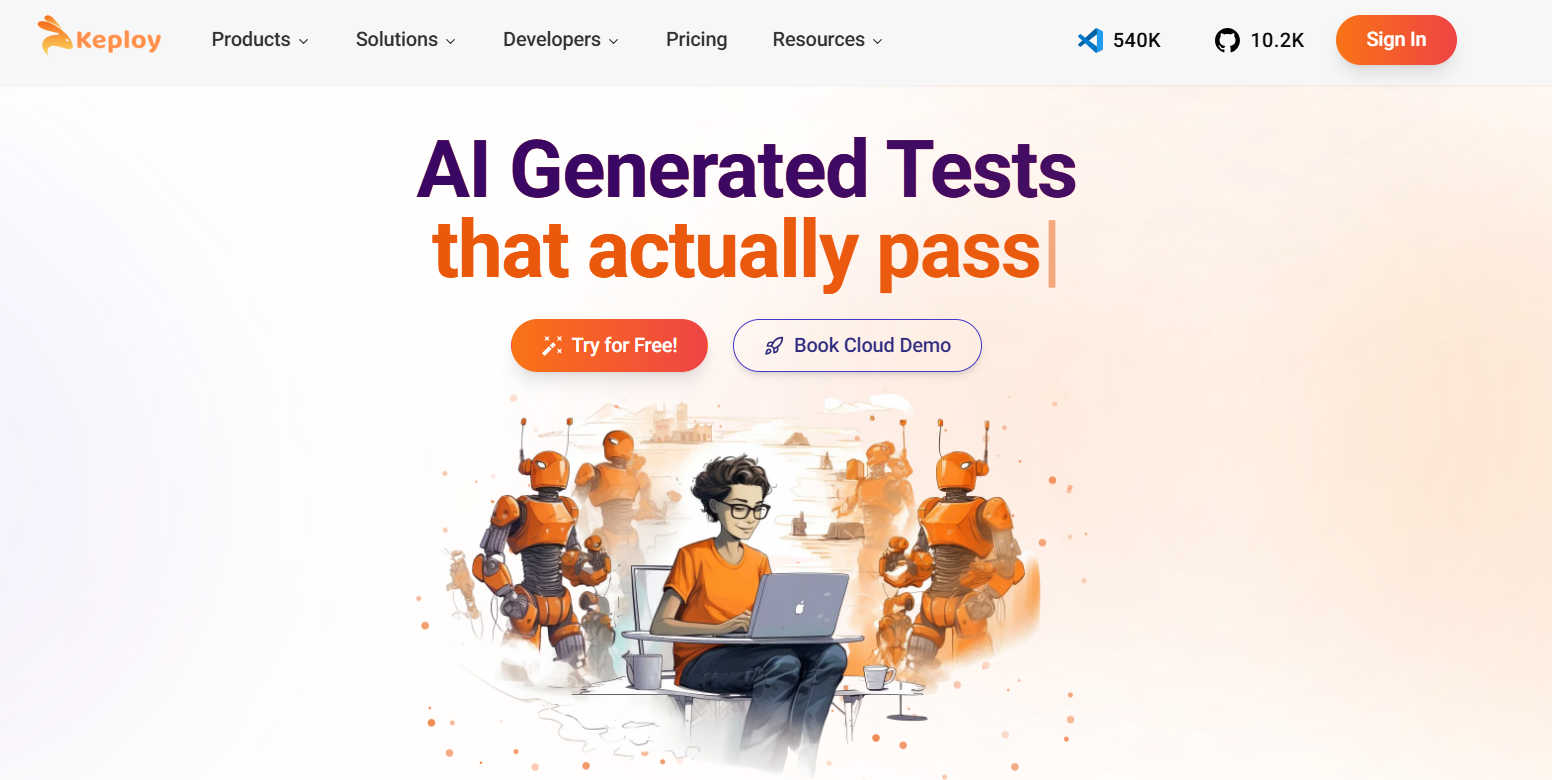 Keploy application interface and features