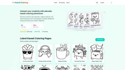 Kawaii Coloring Pages - AI tool for Image & Photo
