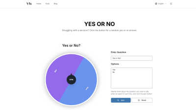 Yes Or No Wheel - AI tool for Other