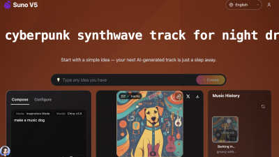SunoV5 Music Generator - AI tool for Audio & Music
