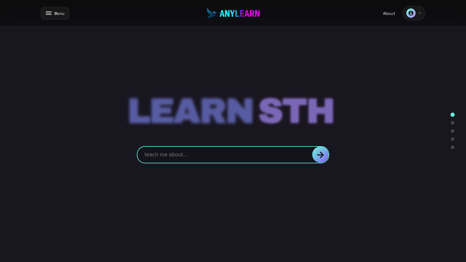 AnyLearn.ai application interface and features