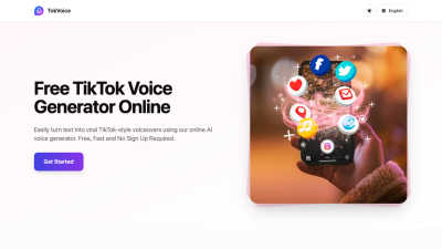TokVoice - Free TikTok Voice Generator - AI tool for Audio & Music
