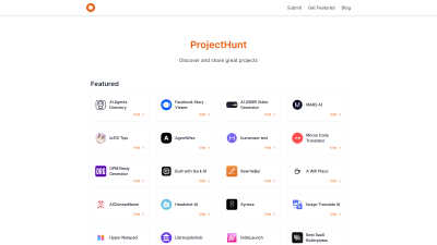 ProjectHunt - AI tool for Content Creation