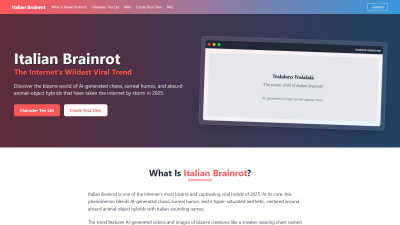 Italian Brainrot - AI tool for Content Creation