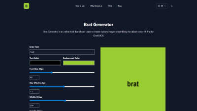 Brat Generator - AI tool for Avatars