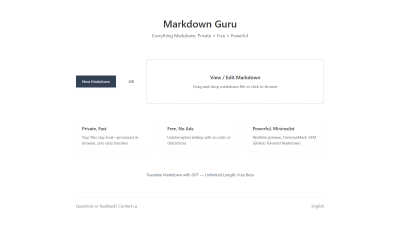 Markdown Guru - AI tool for Blogging & Publishing
