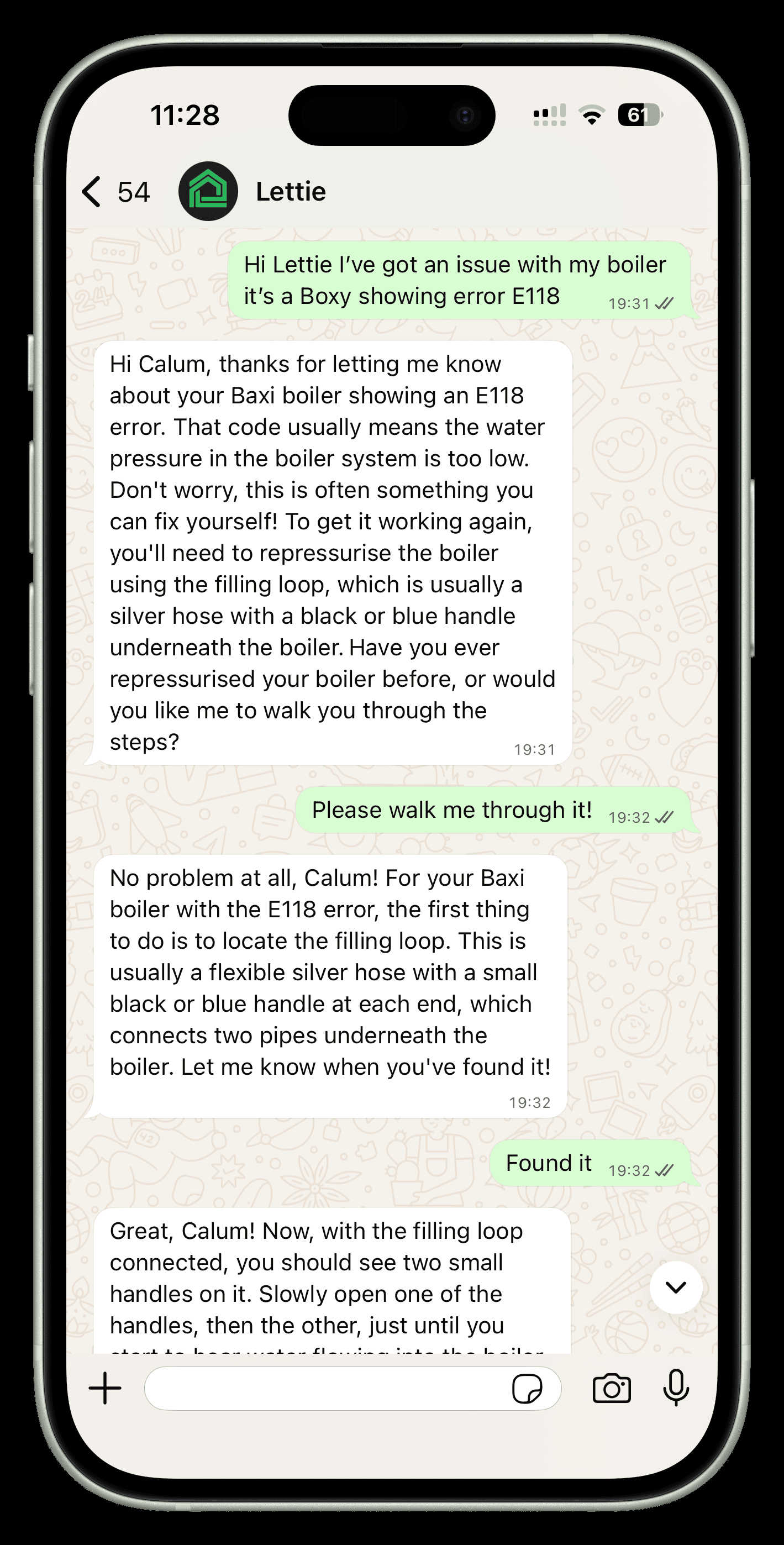AskLettie application interface and features