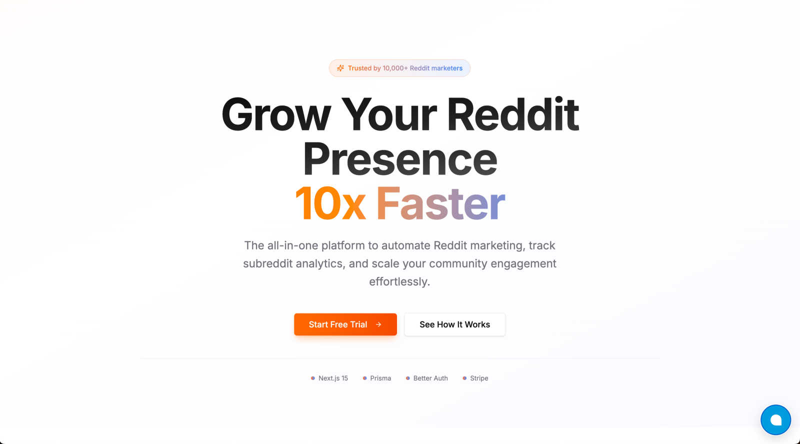 Liftburst application interface and features
