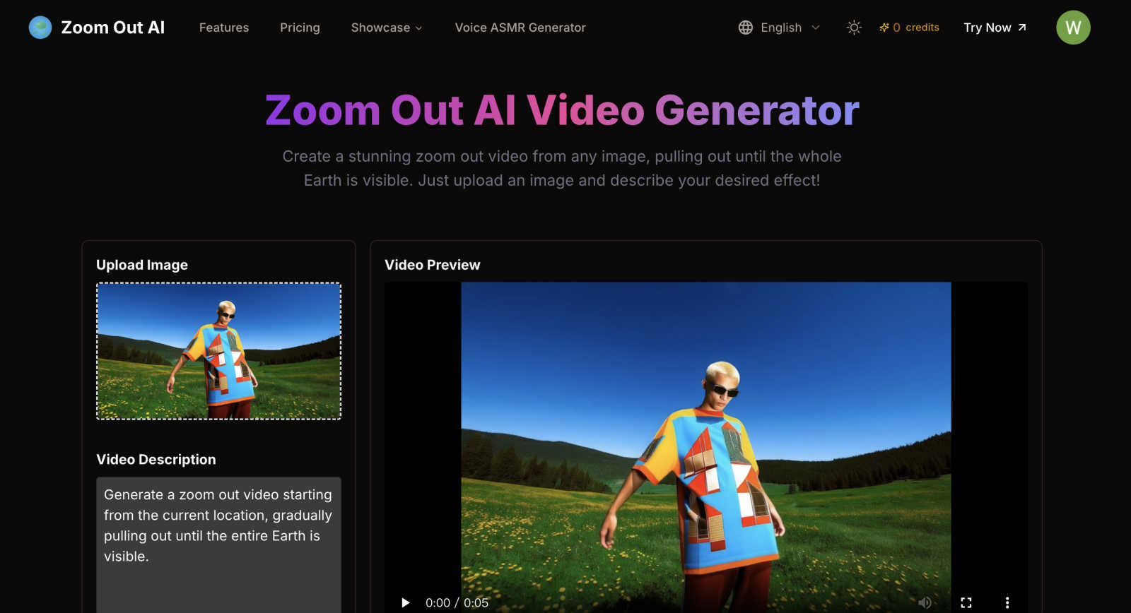 Zoom Out AI application interface and features