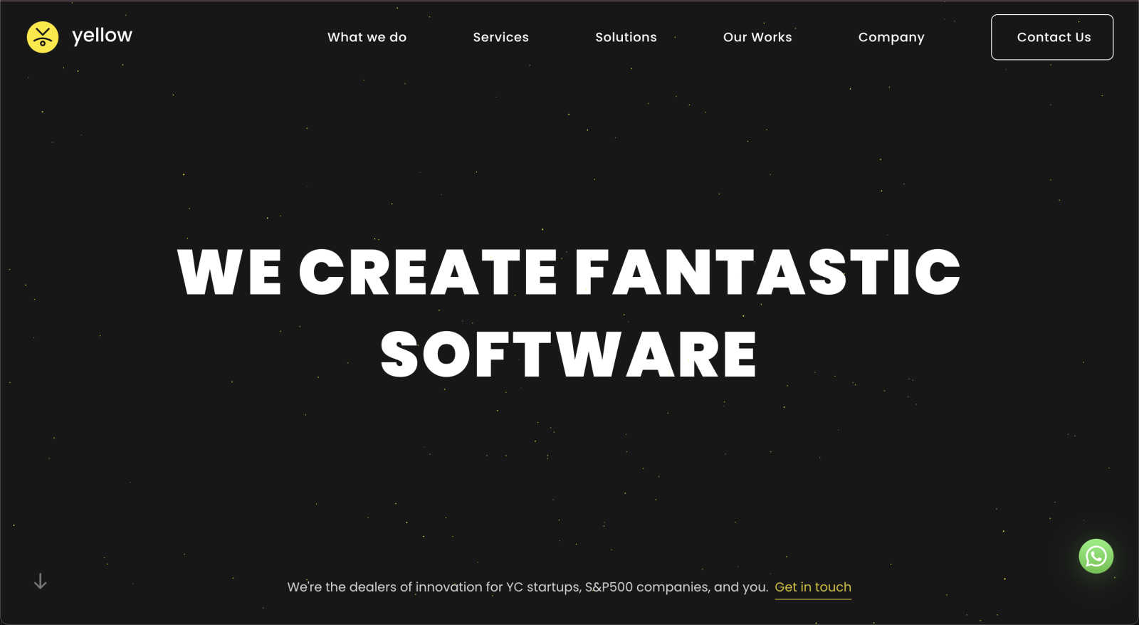 Yellow Systems application interface and features
