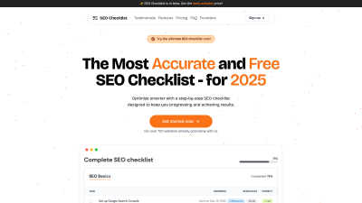 SEO Checklist - AI tool for Marketing