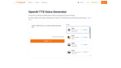 ttsopenai.org - AI tool for Accessibility