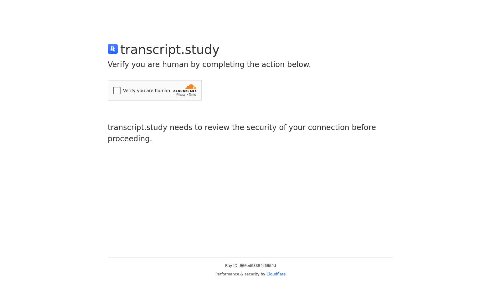 transcript.study application interface and features
