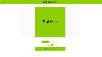 Brat-Generator - AI tool for Design Tools