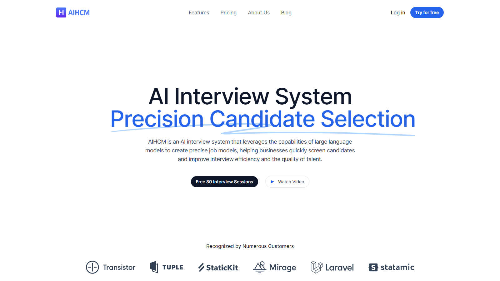 AIHCM application interface and features
