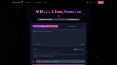 MakeSong - AI tool for Audio & Music