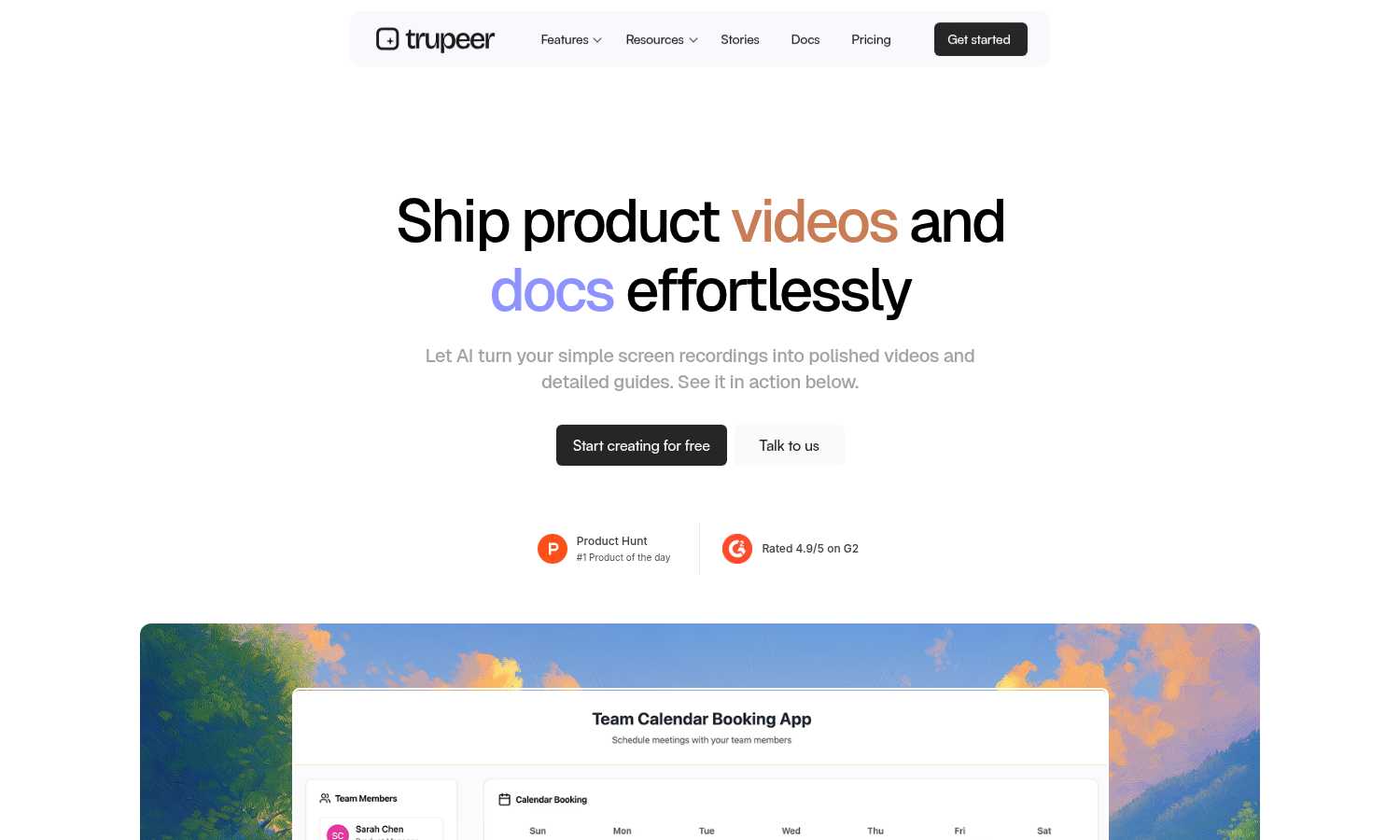 trupeer.ai application interface and features