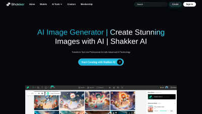 Shakker AI - AI tool for Content Creation