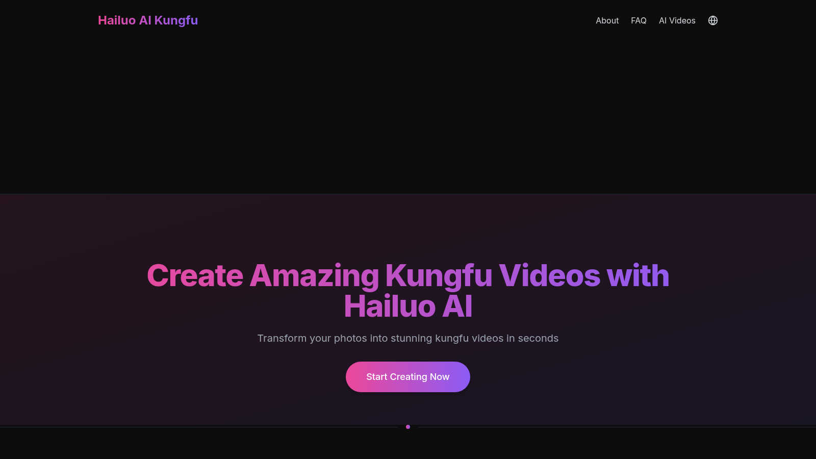 HailuoAI Kungfu application interface and features