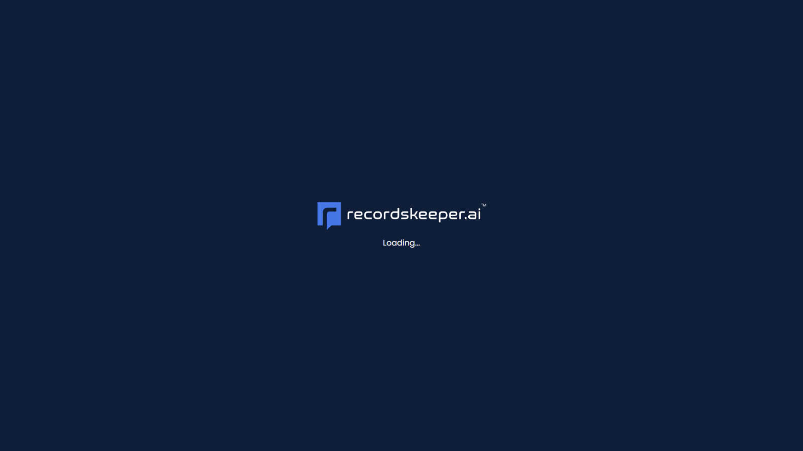 RecordsKeeper.AI application interface and features