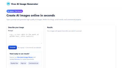 Photostock - Free AI Image Generator - AI tool for Image & Photo