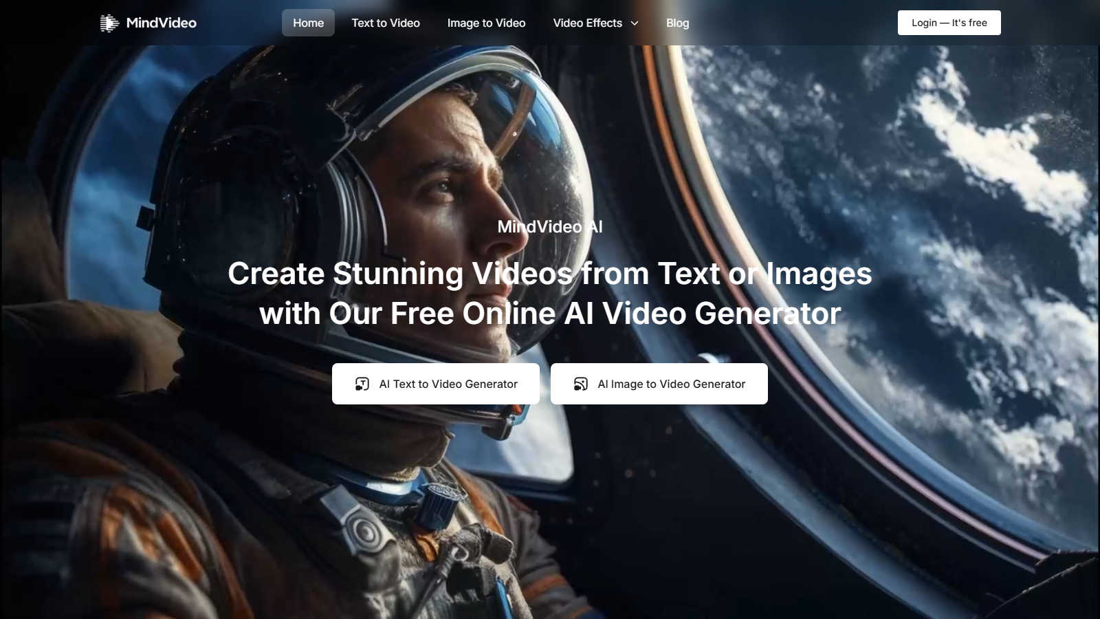MindVideo AI application interface and features