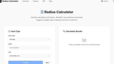 Radius Calculator - AI tool for Accessibility