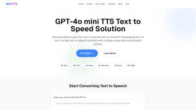 MiniTTS - AI tool for Accessibility
