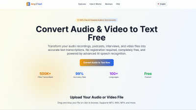 Any2Text - AI tool for Audio & Music