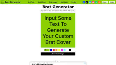Brat Generator - AI tool for Content Creation