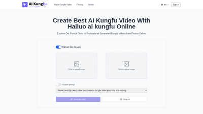 AI Kungfu Video Generator - AI tool for Content Creation