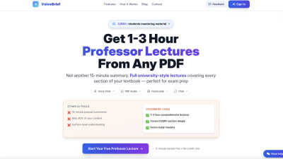 voicebrief.io - AI tool for Education & Learning