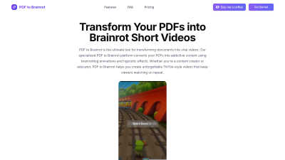 PDF to Brainrot - AI tool for Audio & Music