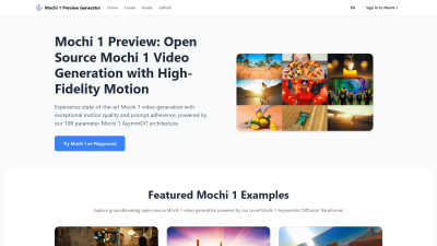 Mochi 1 Preview - AI tool for AI Assistants
