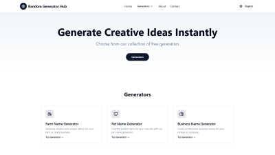 Random Generator Hub - AI tool for Content Creation