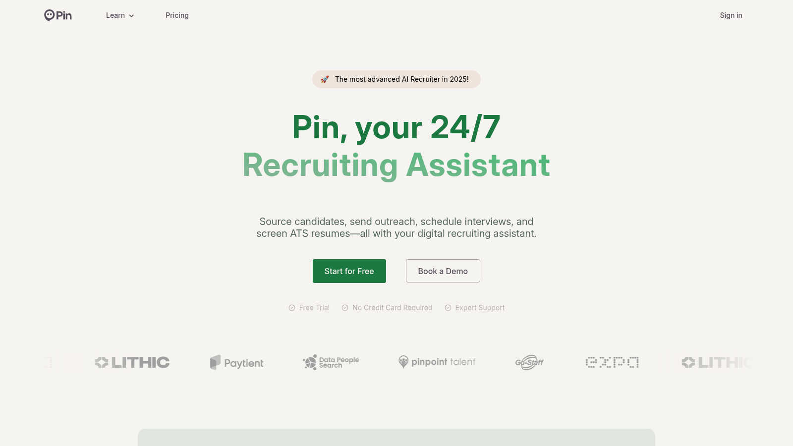 Pin application interface and features