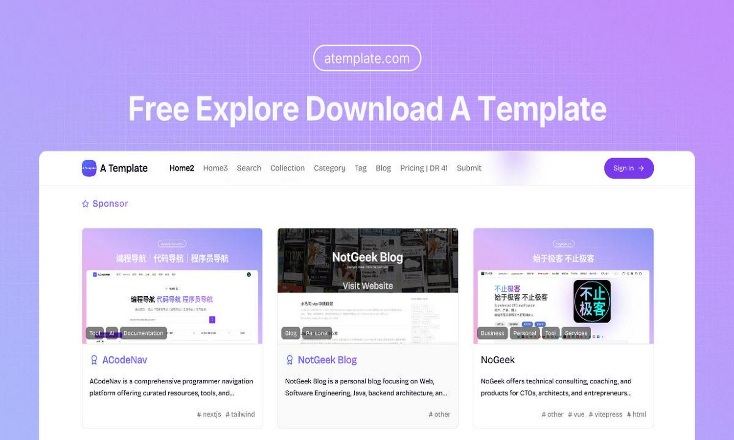 A Template Website