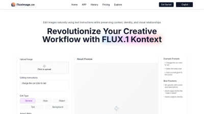 FluxImage.co - AI tool for Content Creation