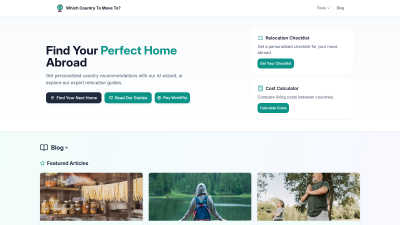 WhichCountryToMoveTo - AI tool for Career & Jobs