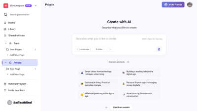 ReflectMind - AI tool for Productivity & Management