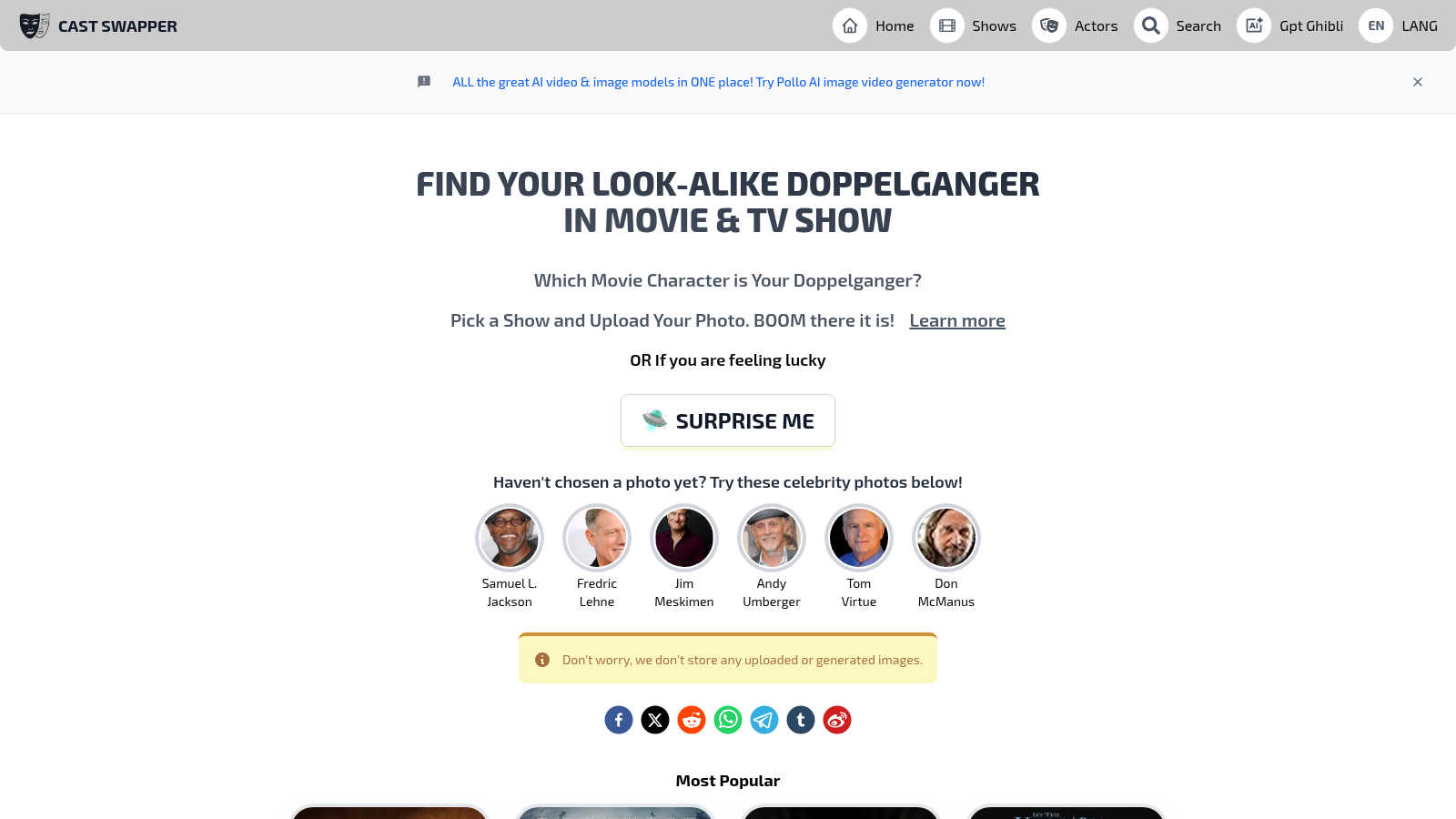 What Do I Look Like application interface and features