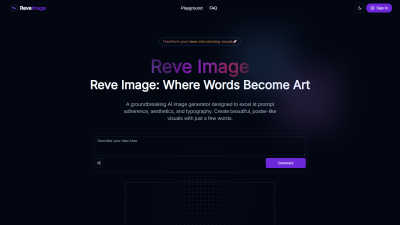 Reve Image - AI tool for Content Creation