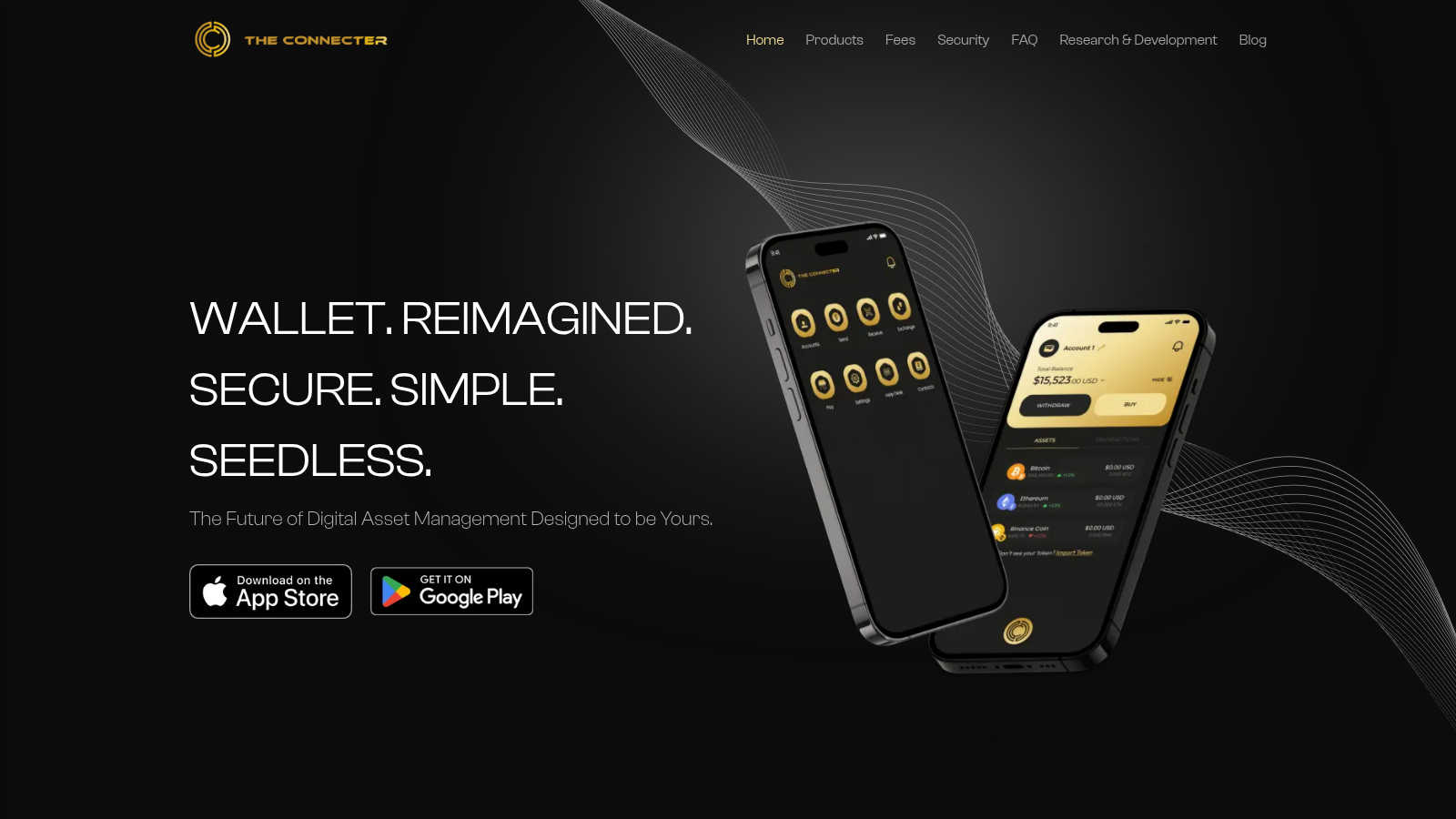 The Connecter application interface and features